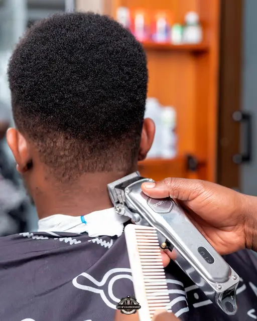 Haircut and fade in progress at GEE M'S Barbershop, Nairobi, photo 11